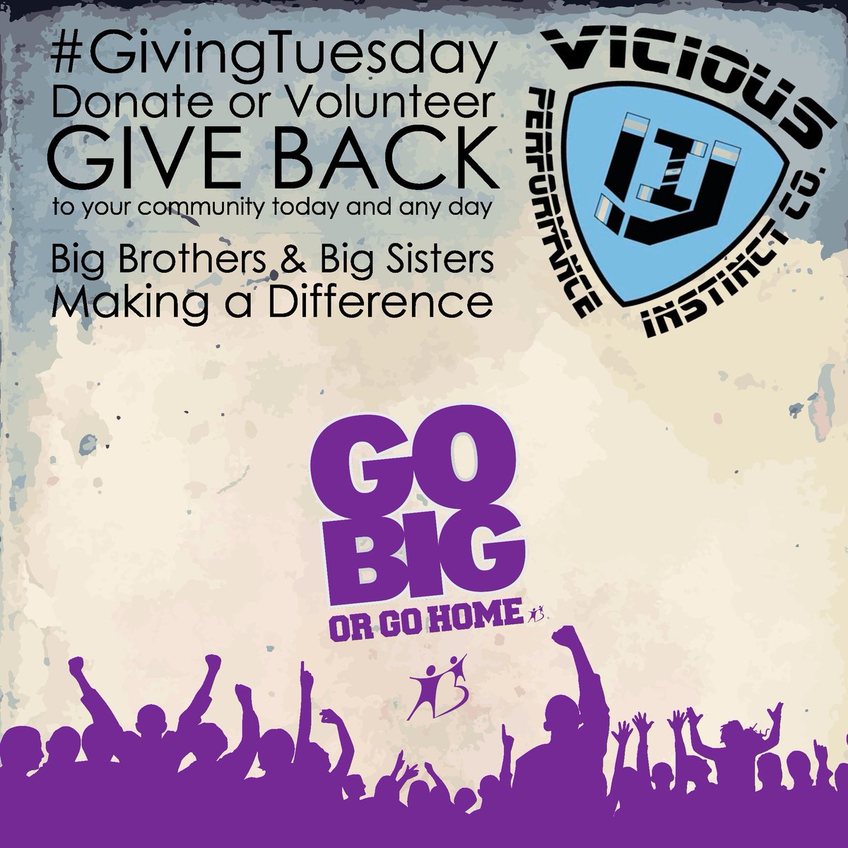 #GivingTuesday #Donate or #Volunteer #GIVEBACK
to your community today and any day Big Brothers &amp; Big Sisters
<a href="/BBBSA/">Big Brothers Big Sisters of America</a> <a href="/VIC_Nation/">viciousinstinct</a> @GivingTues