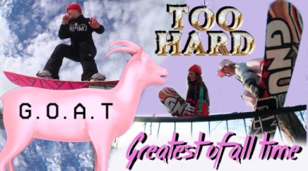 Snowboard: G.O.A.T. es lo nuevo de Too Hard, disfruta del film completo aquí >>> sisters.com.co/snowboard-g-o-…