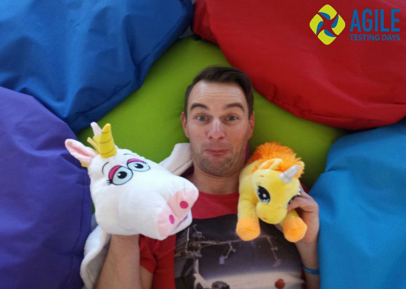 AgileTD's tweet photo. Say 'Hi' to Uwe @WizardOfAgile.
He's officially unicorned &amp; a real #AgileTD pro!

#behindthescenes #2unicorns1cup #thunderbutt https://t.co/8gvEDELjhe