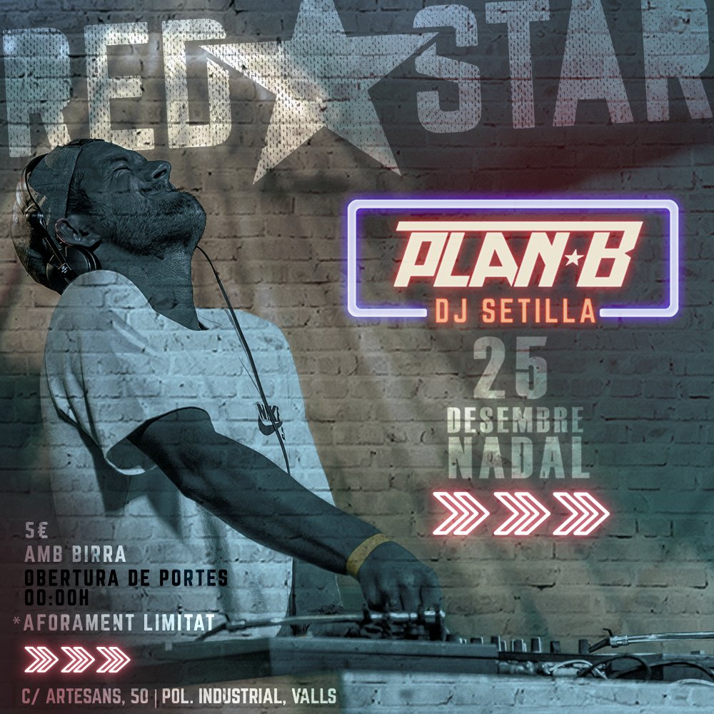 salaredstar's tweet photo. Per Nadal voleu un plan alternatiu? Seguirem la borratxera del dinar amb #DjPlanB i #DjSetilla i si cal, empalmem amb els canelons! https://t.co/SivWEwzrIq