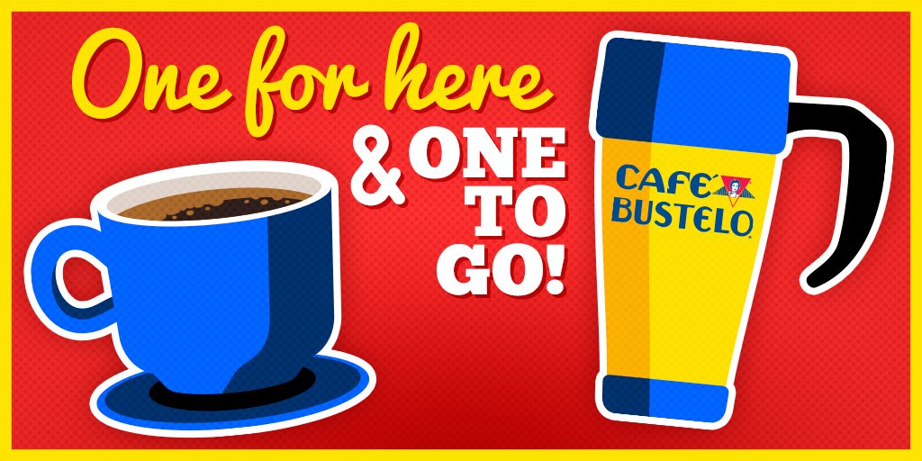 CafeBustelo's tweet photo. A good cup of coffee is never enough. Por eso necesitas dos. #TwoCupTuesday https://t.co/w99GjzfiDv