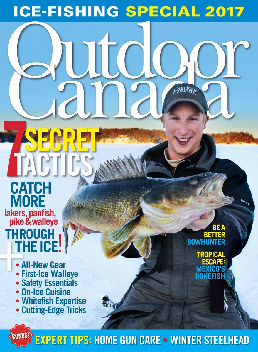 OutdoorCanada's tweet photo. Another great issue off to press! Our #IceFishing Special 2017 (with lots of other good stuff, too, including hunting)! https://t.co/12SBrcfkcx