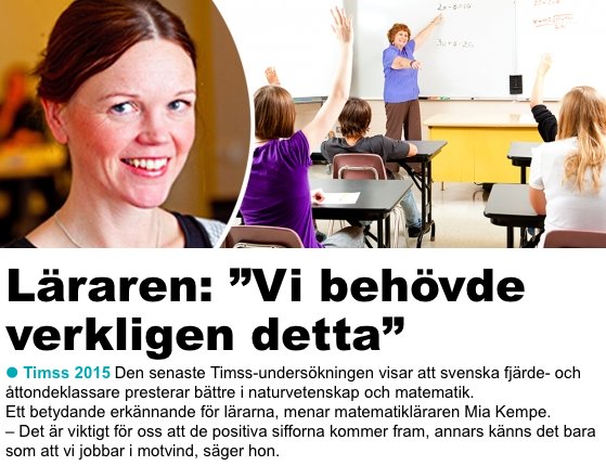 vilarare's tweet image. Läraren: ”Vi behövde verkligen detta” #timss #utbpol #skolan @MiaKempe skolvarlden.se/artiklar/larar…