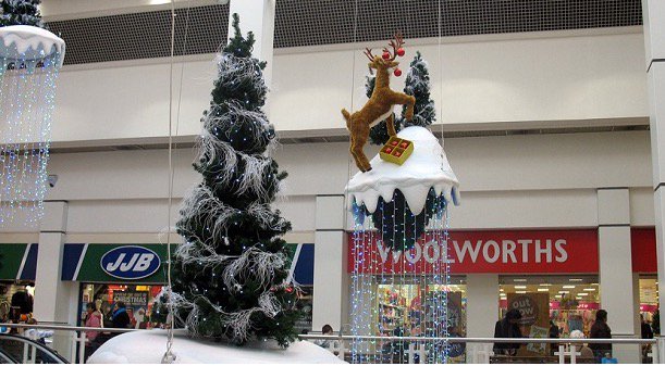 ellandi_Morgan's tweet photo. @PWNews loving the retro Christmas scene of Shrewsbury you used today. Pick and mix at Woolworths? https://t.co/Wtip7RUEyQ
