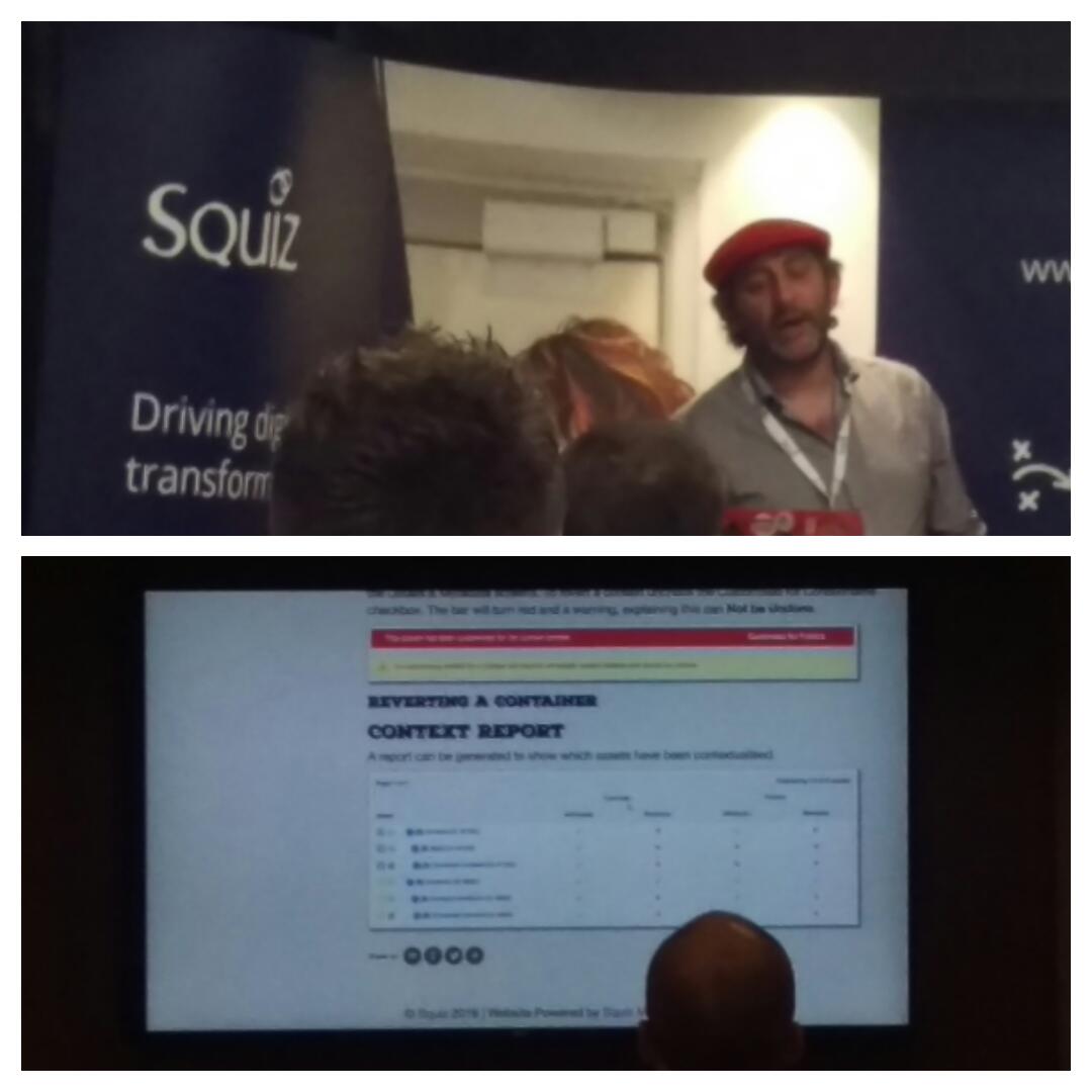AdamTheFrank's tweet photo. Live demo of matrix 5.4: new features around variants, personas and context to make content relevant @dletorey at #squizedinburgh16 @squizuk https://t.co/BdJsvty0TF
