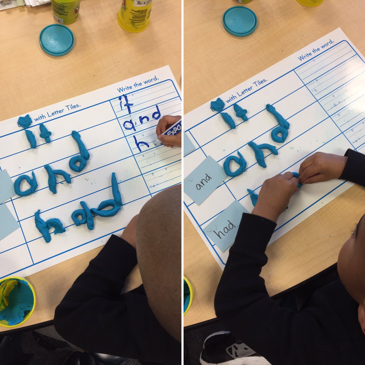 IkePowerLab's tweet image. Studying sight words #ikepride @ikepride @usd207