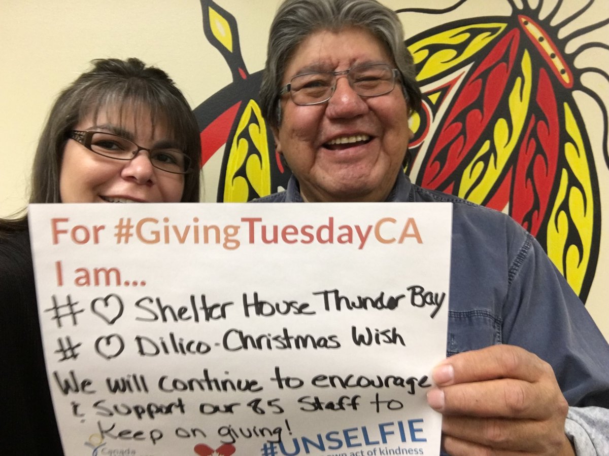 <a href="/canadahelps/">CanadaHelps</a>: See our #unselfie on how #Matawa has the people in leadership that encourage giving! #onpoli #GivingTuesday <a href="/achneepineskum/">David Paul ᑌᔾᐱᑦ ᐸᓪ</a>