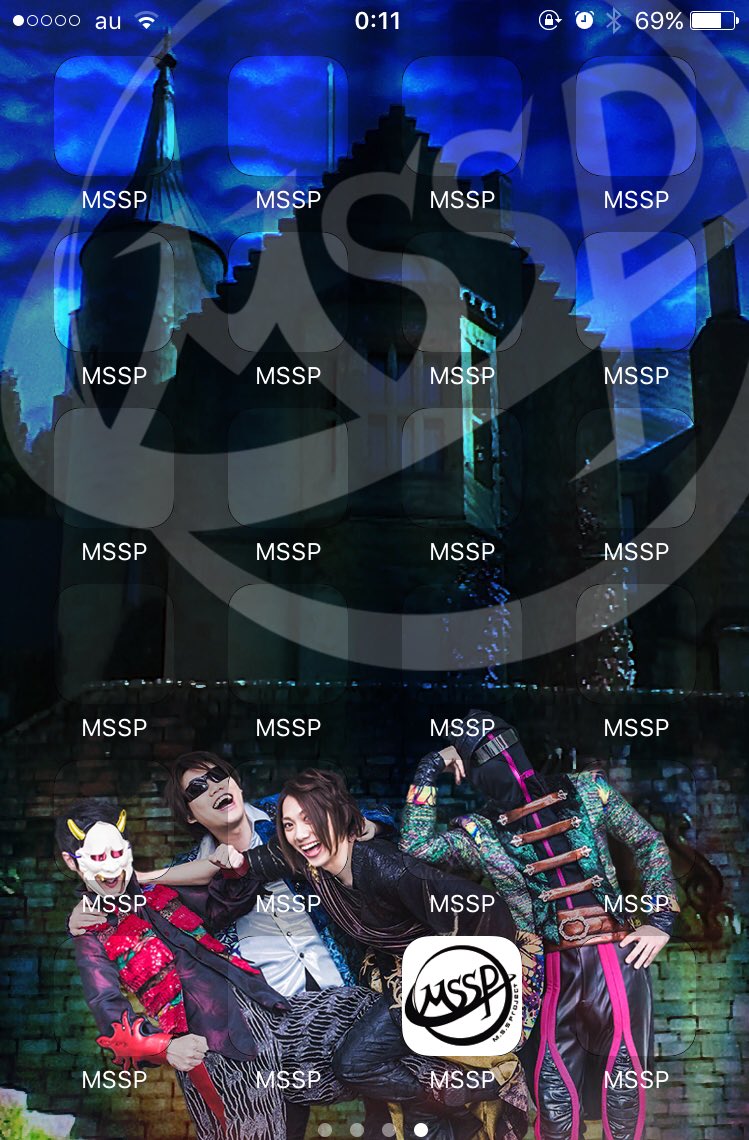 そこらへんの怪物みーｸﾝ Pic京都名古屋 على تويتر Mssp壁紙完成 ちゃんと時間に全部保存したのにバクなのかなんなのか １つ同じアイコンになってて穴あきになったので普段のアイコンをはめておいた W ﾁｰﾝ
