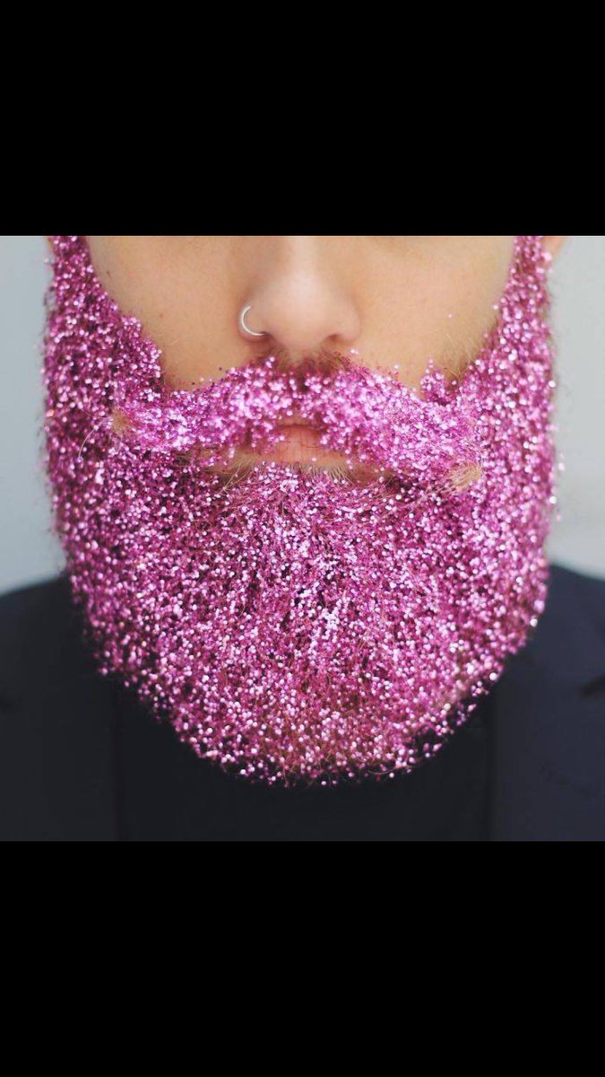 Lululishus's tweet photo. @GeraldSwindle can we bedazzle your beard with glitter? https://t.co/EqmxmBqALH
