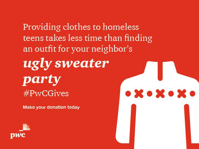 ReggieWalkerATL's tweet image. You can give back to your community in less time than it takes to find the perfect ugly sweater! #PwCGives #GivingTuesday