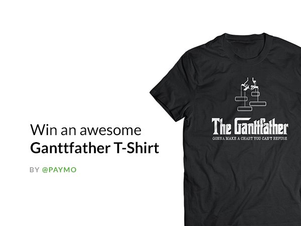 Want a free Ganttfather t-shirt from <a href="/Paymo/">Paymo</a>? Of course you do. Paymo is a great #ProjectManagement app for teams bit.ly/1MeMnXx