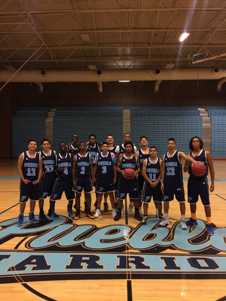 BeAwitness20's tweet photo. goodluck to the pueblo basketball team start the season off with a Win! show them the work hall put in this summer https://t.co/UYIuXxu1xq