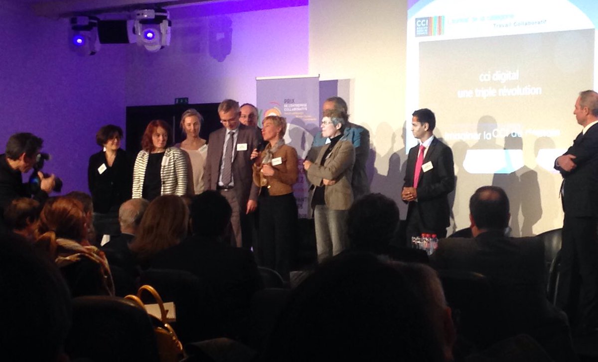 CCI_hdf's tweet photo. 🎉 Les #CCI Nord remportent le prix de l'entreprise collaborative de la @Cegos catégorie #communautés & travail #collaboratif ! #pec2016 https://t.co/2QBQS0LwRe