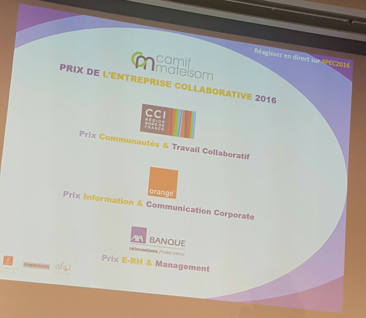 CCI_hdf's tweet photo. 🎉 Les #CCI Nord remportent le prix de l'entreprise collaborative de la @Cegos catégorie #communautés & travail #collaboratif ! #pec2016 https://t.co/2QBQS0LwRe