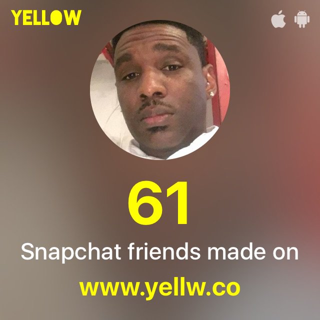 GeekboyZack's tweet photo. Thanks @yellwapp 😍😍 I made 61 new friends on Snapchat: https://t.co/C6V74OnnXK #MakeFriendsOnSnapchat https://t.co/3Do5l7YHZv
