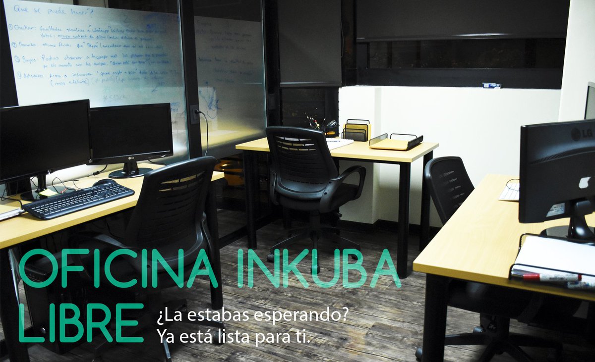 InkubaCowork's tweet photo. Se habilitó una oficina en Inkuba
#NoLaPienses #TuOficinaTeEspera #OfiLibre
https://t.co/JU0YMBhPr8 https://t.co/eq9y1SmJIc