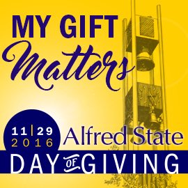 ASCDRT's tweet image. Be a part of one of the biggest days in @AlfredState’s history during our Day of Giving! #ASCDay2Give give.alfredstate.edu