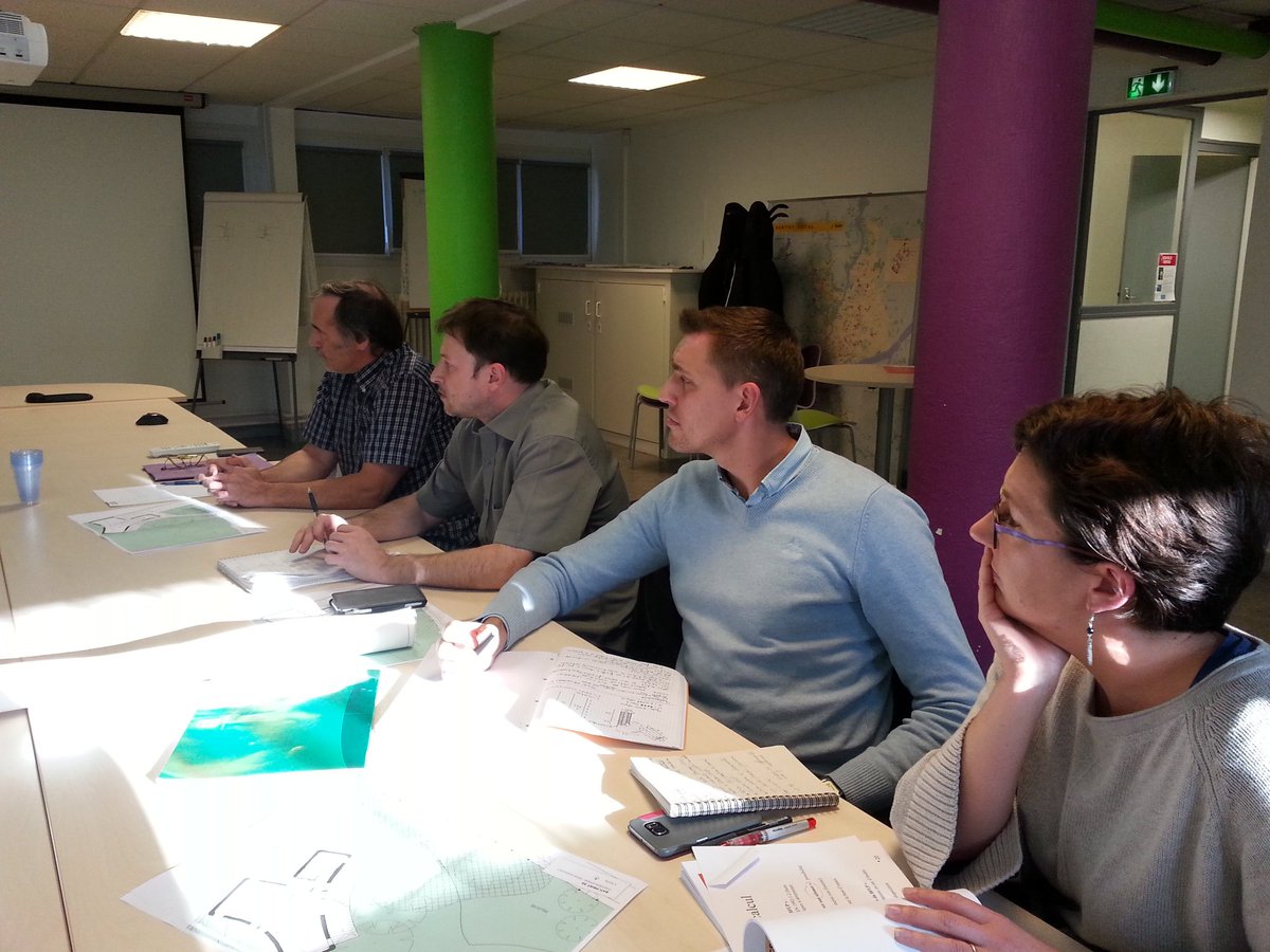 benoit_furet's tweet photo. "Réunion de chantier" projet Batiprint3D chez @NMHabitat labo #IRCCyN et #GeM de @UnivNantes @IUTNantes et St-Nazaire et les archi de #TICA https://t.co/wOiFpHRHOu