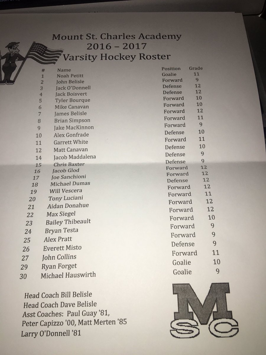 Mountboyshockey's tweet photo. The 2016-2017 Mount Boys Hockey Schedule and roster! #WRBY #RollMount https://t.co/AmDRRRSbDu