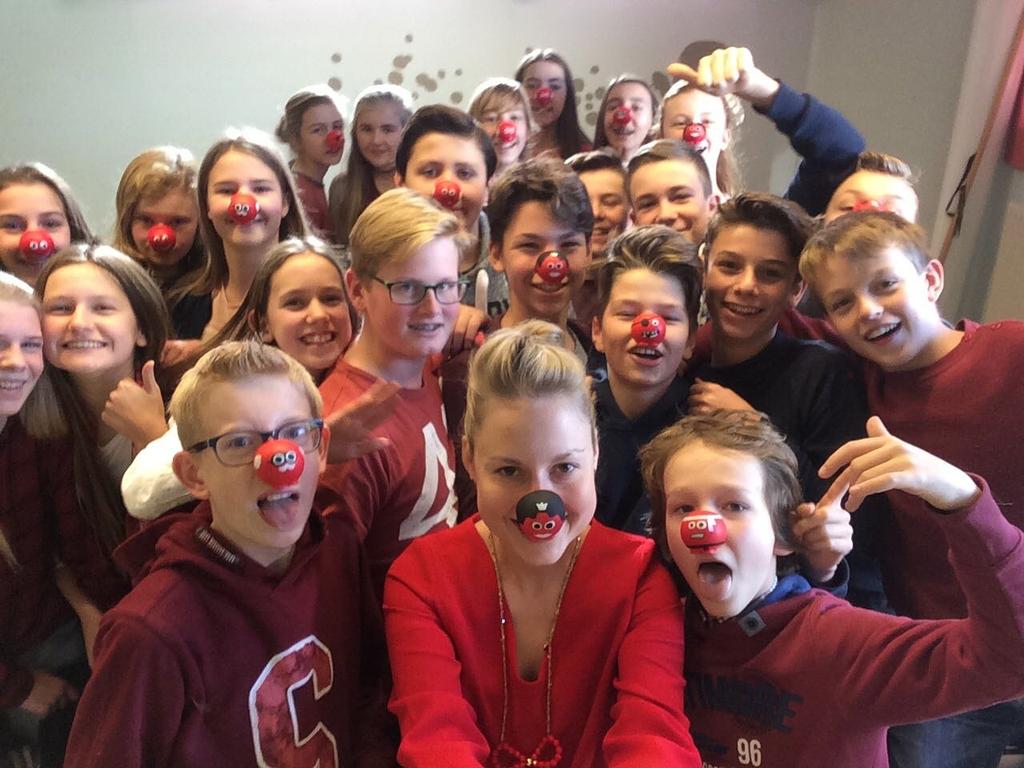 Rode neuzen dag op school. #rodeneuzen