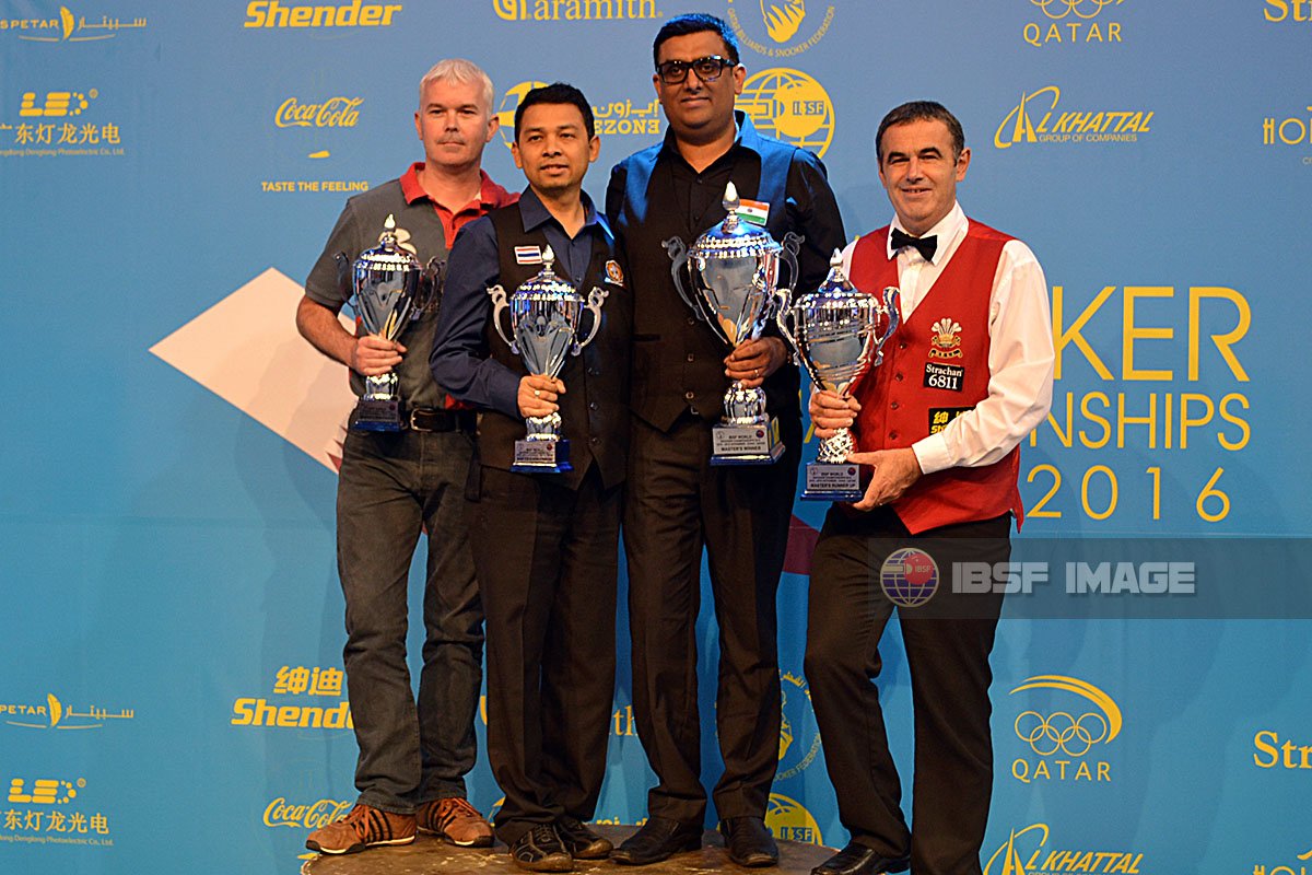 ibsf's tweet photo. Dharminder Lilly wins World Snooker Masters title.
Runner Up: Elfed Evans
Joint Bronze to: Phisit Chandsri &amp; Aidan Owens https://t.co/BUzQzDfIe4