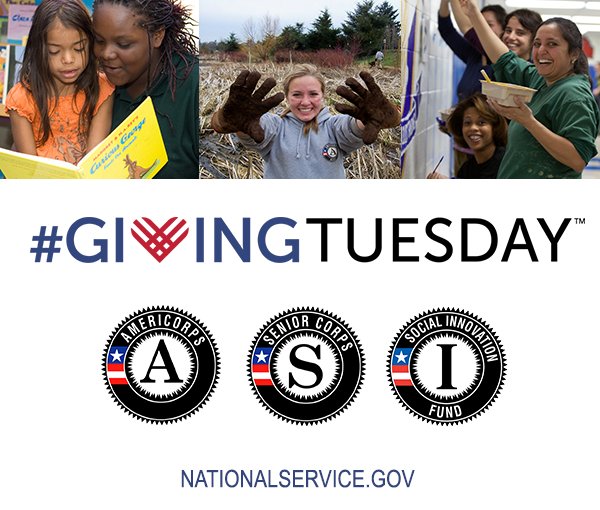 NationalService's tweet photo. We’re thankful this time of year because it’s the season 4 helping others! Find a way to volunteer ➡️https://t.co/QytT7nrMM4 #GivingTuesday https://t.co/OKJOrKP3Fv