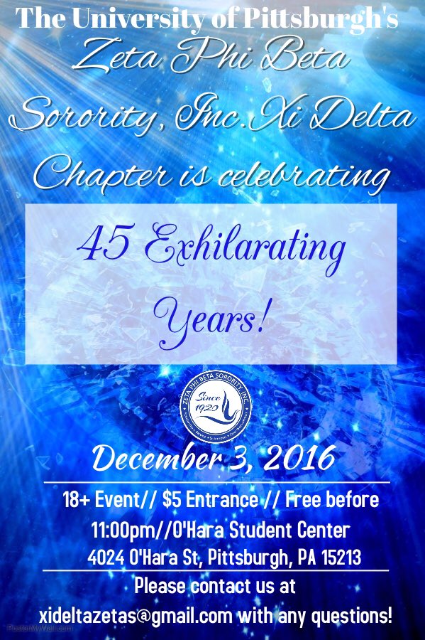 This weekend marks our 45th anniversary! Come out and have a great time at our charter day party this Saturday, 11 pm.Hope to see you there!