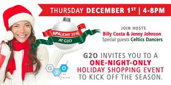 CelticsSTM's tweet photo. Join the @celticsdancers on 12/1 at @g2ospasalonβs #Spaliday for raffles, fun & $25 G2O cash for every $100 gift card purchase. https://t.co/FLPK3UQdgm