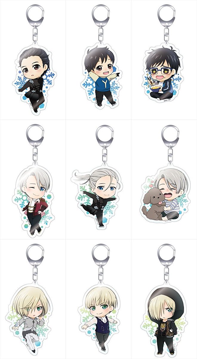 yurionicegoods's tweet photo. 【PR】発売日：2017/1。えるきゅ～と ユーリ!!! on ICE トレーディングアクリルキーホルダー 全9種 https://t.co/O9PupByClA #yurionice https://t.co/sNfptDEYKl