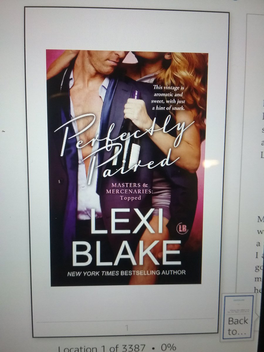 sweetsuprise202's tweet photo. Happy #release day @authorlexiblake im so excited to get going on #PerfectlyPaired, #TBR2016 https://t.co/t96b0vRacz
