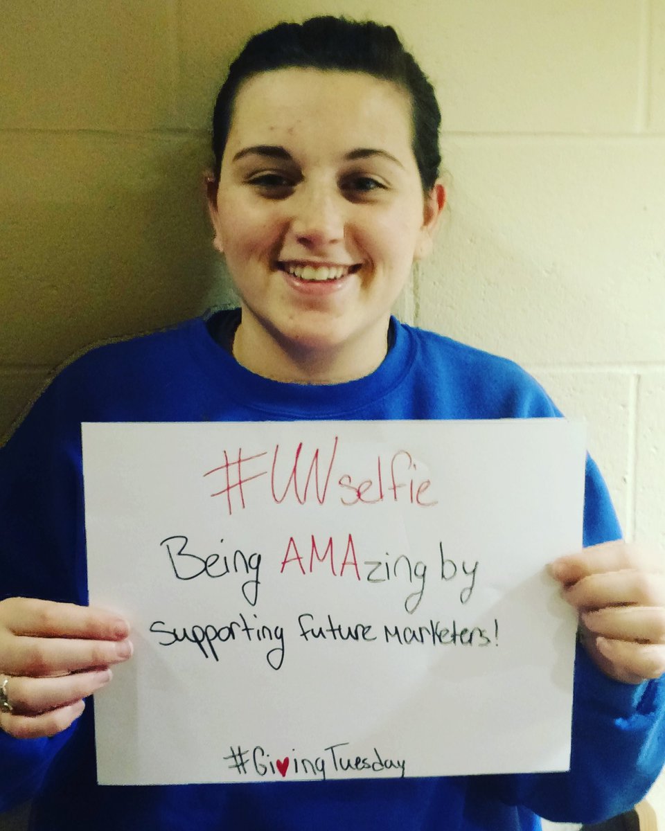 #uwpama supporting the AMA Foundation by promoting #givingtuesday! Learn more at ama.org/GivingTuesday #UNselfie