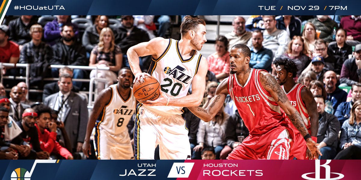 We're back at home to face the @HoustonRockets TONIGHT!! 🏀  #HOUatUTA https://t.co/LdkHvpD5c6