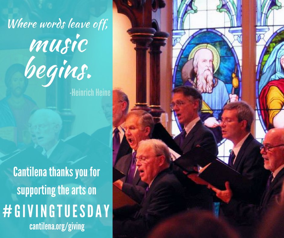 Join with our chorus of supporters by donating to support our year-round programs and services. Visit cantilena.org/giving #GivingTuesday
