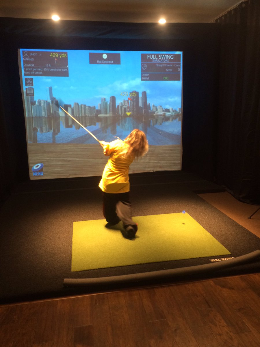 Spinalman72's tweet photo. Thanks Steve Byrne for allowing us to play on your new simulator...same model as Jordan Spieth's!! Sweet https://t.co/yg0PUCCAg5