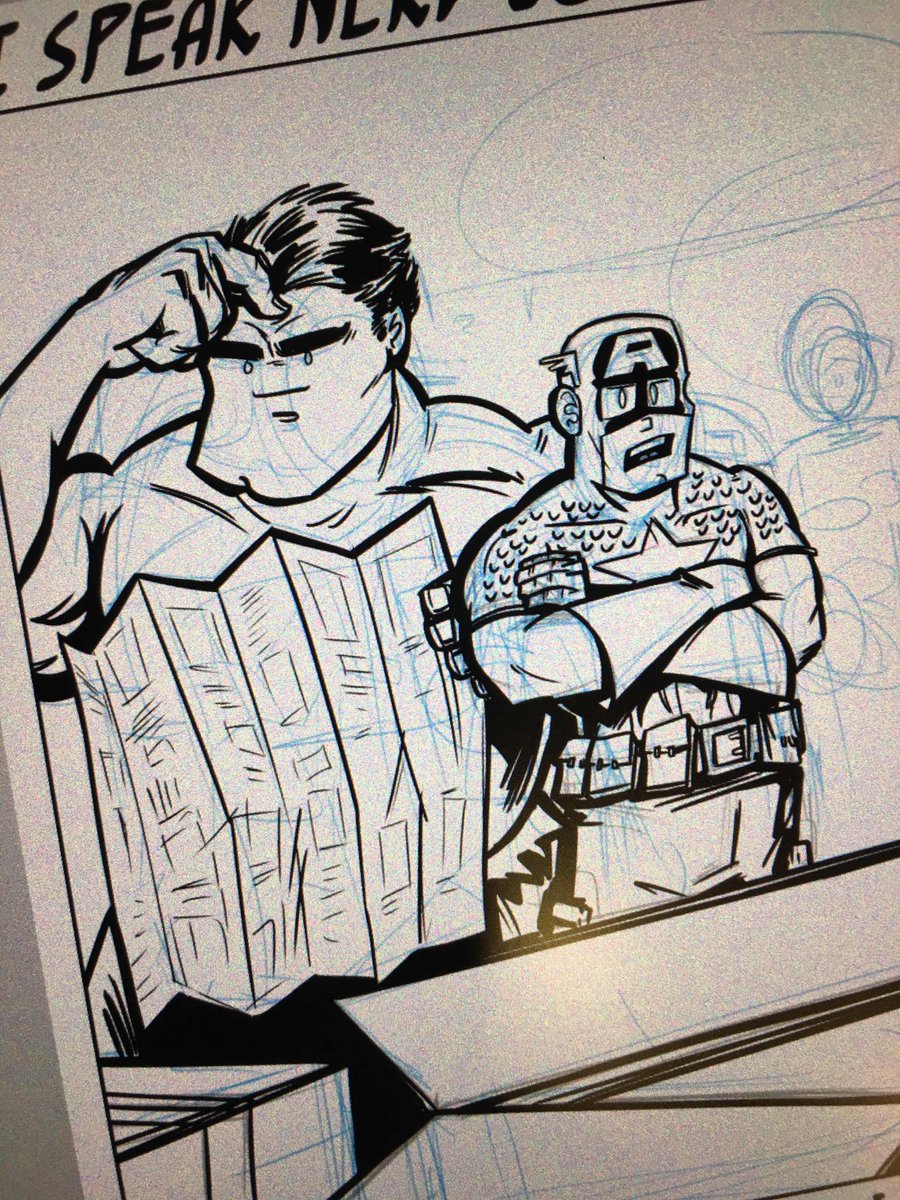 i_speak_nerd's tweet image. #inking #drawing #ispeaknerd #comic #patrickscullin #hulk #captainamerica