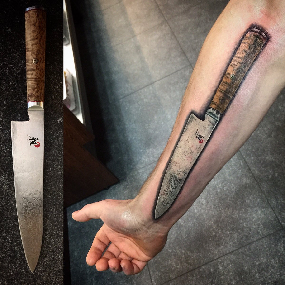 11 Best Chef Knife Tattoo Design Ideas for Men and Women in 2020  inktells