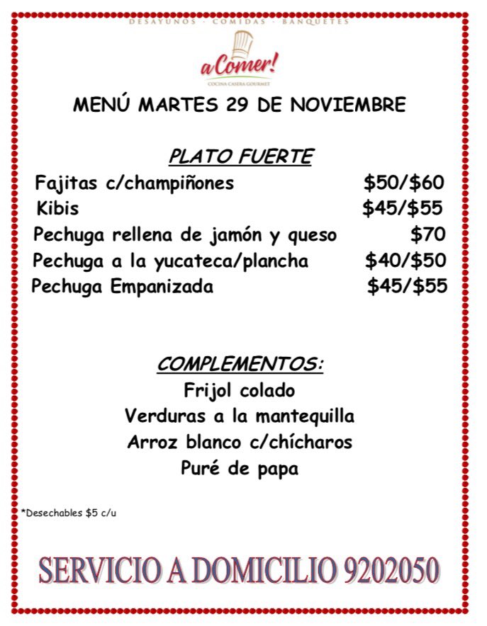 aComerMerida's tweet image. #aComer Fajitas c/champiñones, Kibis, Pechuga rellena, plancha, empanizada. Pedidos 9202050/9999979750