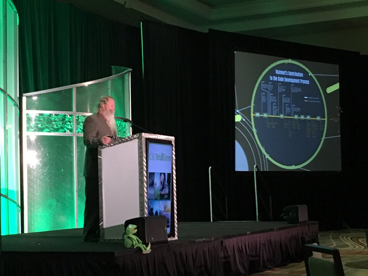 Don Moseley of <a href="/WalmartGreen/">Walmart Green</a> opening #RetailGreen 2016 with his annual talk: "It's Not Easy Being Green"