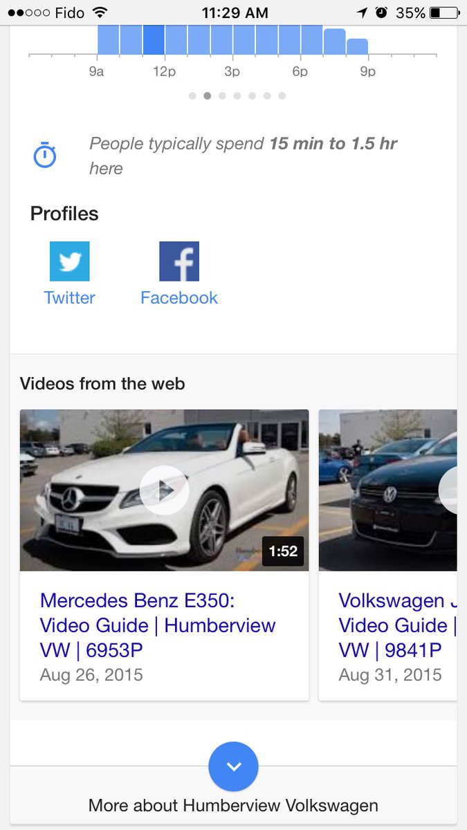 Google show videos in Knowledge Panels