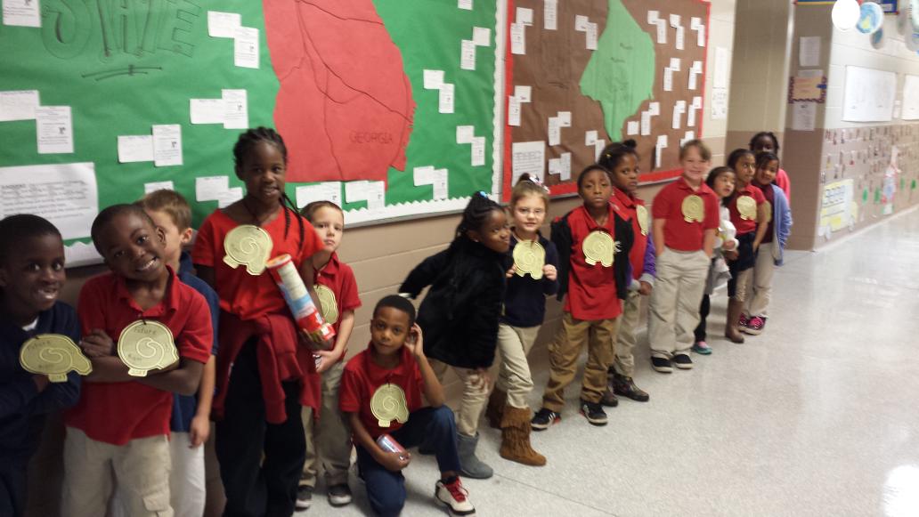 Mrs. Hardwick and her future Albany State University Rams are ready for college awareness day! <a href="/NikkitaDW/">Dr. Nikkita Warfield</a> <a href="/PDESRams/">Porterdale Rams</a>