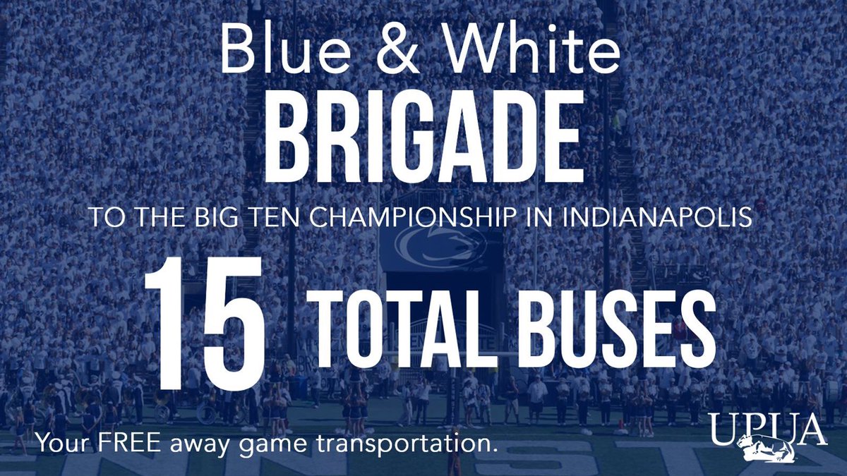 UPUA's tweet photo. B&amp;W Brigade Update (1/2): Thanks to Anthony Misitano and @PostAcuteMed 5 buses will be added to transport students to Indianapolis. https://t.co/DjBjvaq0CC