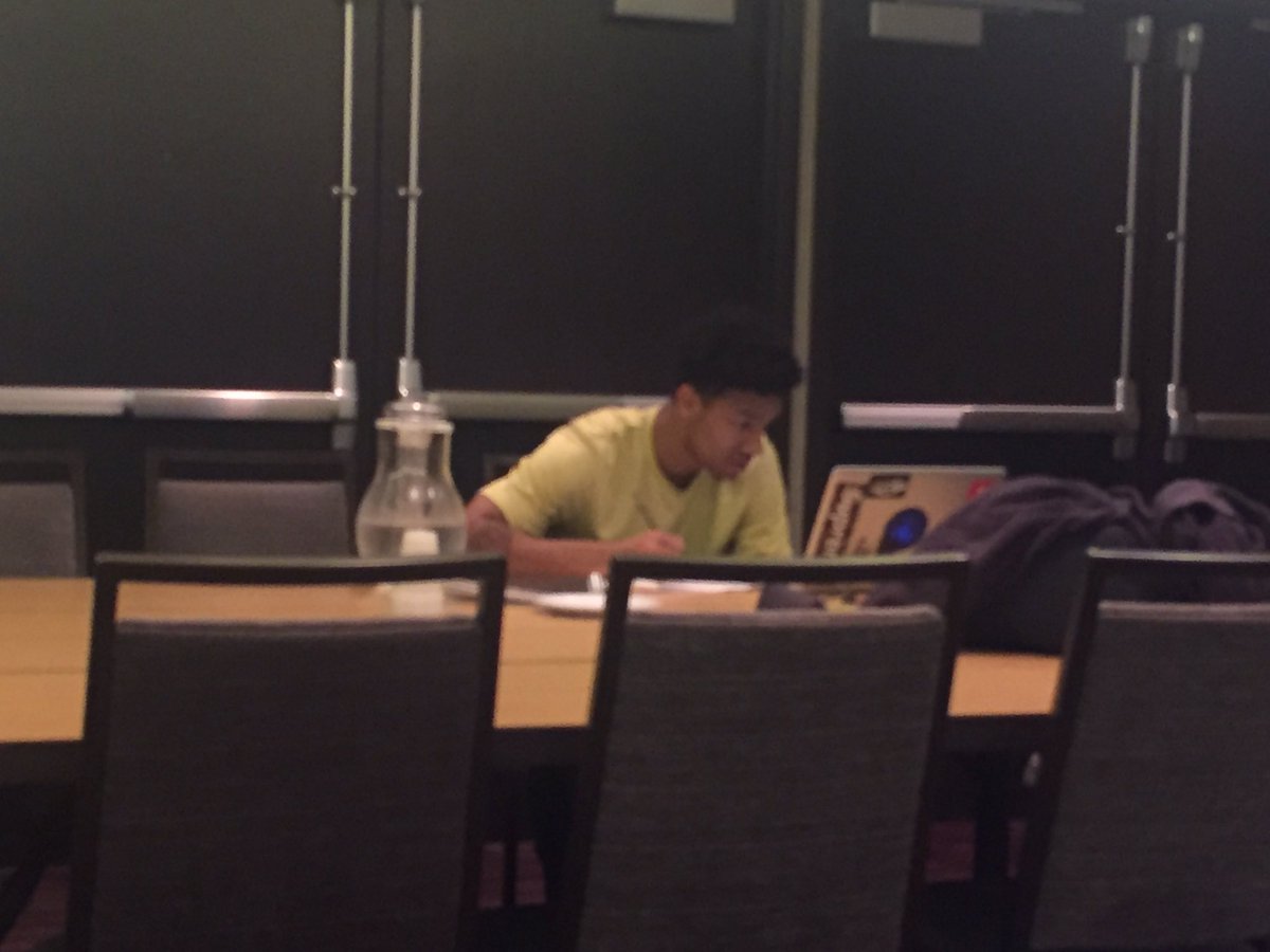 GTAcademics's tweet photo. First road trip of the season for men's basketball...a little study hall action before tonight's ACC/Big10 Challenge game vs. PennState https://t.co/K1A6m3MOrF