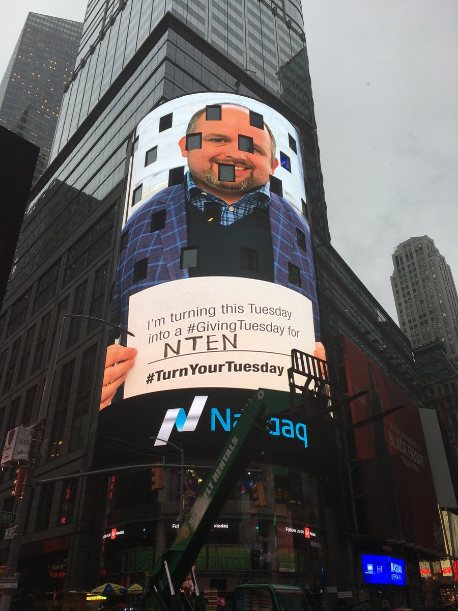 We’ve taken over <a href="/NASDAQ/">Nasdaq</a> Tower in Time Square to celebrate #GivingTuesday &amp; the crucial work of #socialgood organizations! #TurnYourTuesday