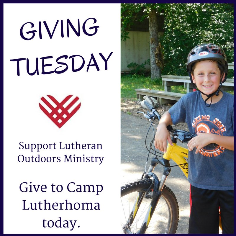 lutherhoma's tweet photo. Today is #GivingTuesday Prayerfully consider supporting @lutherhoma as we share the love of Christ with kids. https://t.co/unRdnoyfRx https://t.co/kG5mX8D797