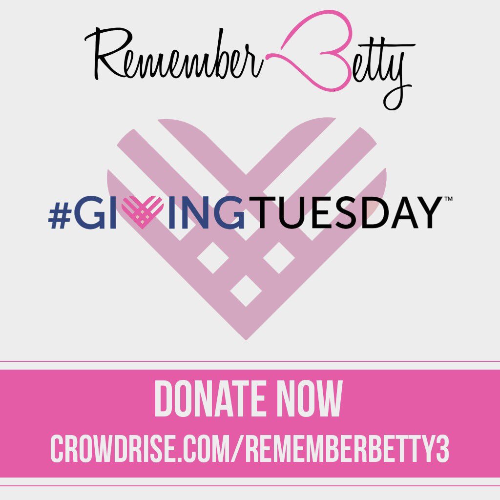 RememberBetty's tweet photo. #DidYouKnow For every $500 donated, we can supply 1 chemo care pack to a breast cancer patient? https://t.co/usfHm1AS1n #GivingTuesday https://t.co/gOtNFq4O4B