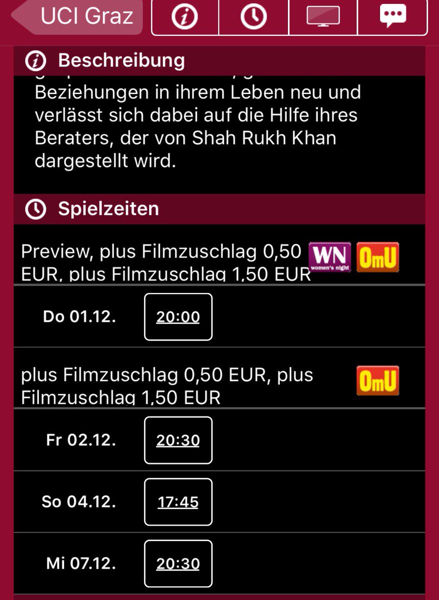 SRKAustria's tweet photo. Die 'Dear Zindagi' Spielzeiten ab 2.12.2016 für Wien & Graz sind da => https://t.co/bLzg8Cog23 ~ #DearZindagiSession
#AnushkaSRKOn11Aug https://t.co/mvEFeGOJmz