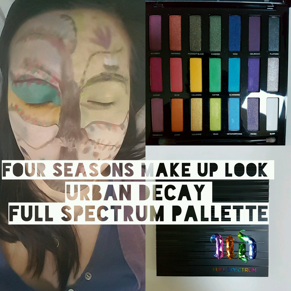 nomderland's tweet photo. NEW POST https://t.co/EZ7quIPMG6 Check out my Four Seasons Tree using the @UrbanDecay Full Spectrum Pallette #colorunleashed #makeup https://t.co/Kk4DAUELCH