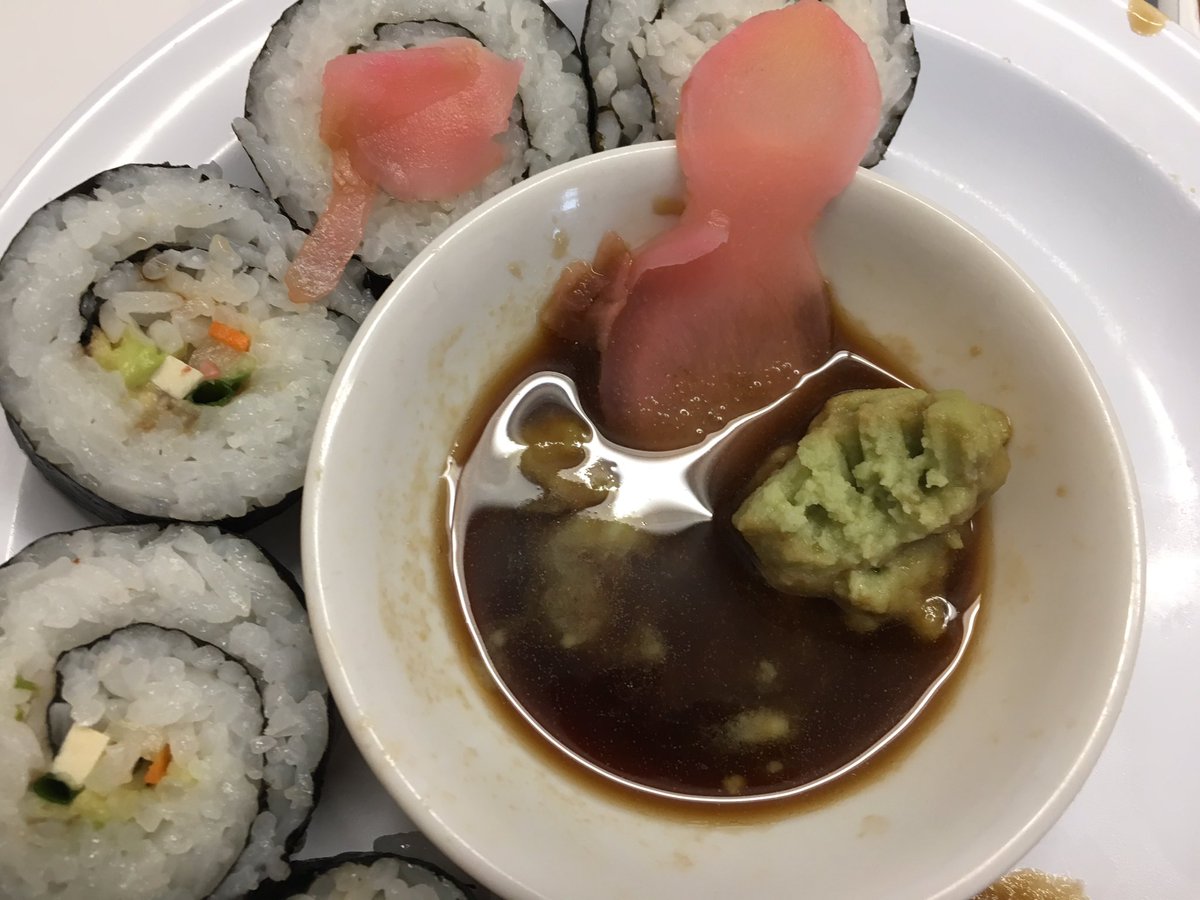 Best school Cafeteria ever! Sushi on the menu today! Thanks <a href="/mmechef/">sarah compton</a>