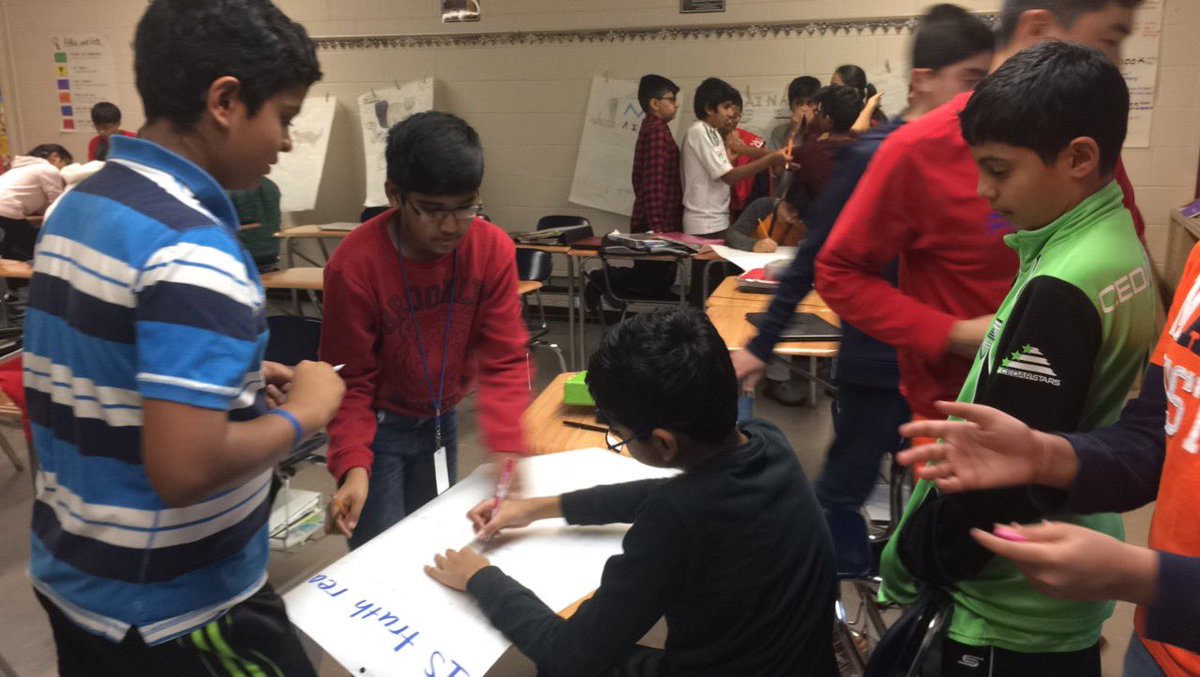 MrsVesuvio's tweet photo. Challenging the way we think by answering some tough questions. These guys did great!! π #CriticalThinking #Jamstweets @JAMS_Knights https://t.co/zAM7W0JPd4