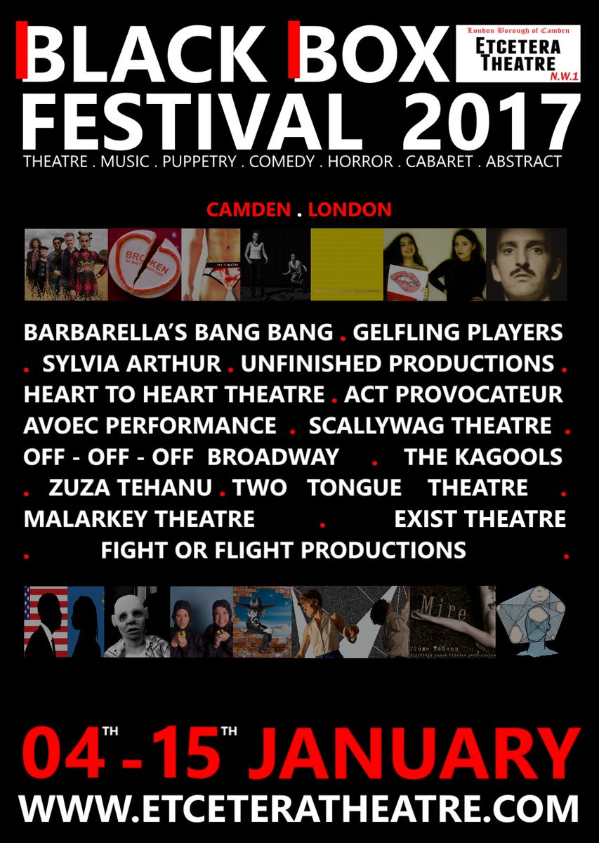 GelflingPlayers's tweet photo. #Theatreshowstoseein2017 #brokentheplay @EtceteraTheatre #BlackBox #MatthewLyons #GelflingPlayers #theatre #newwriting #Shakespeare #comedy https://t.co/e2DQD3MQ4x